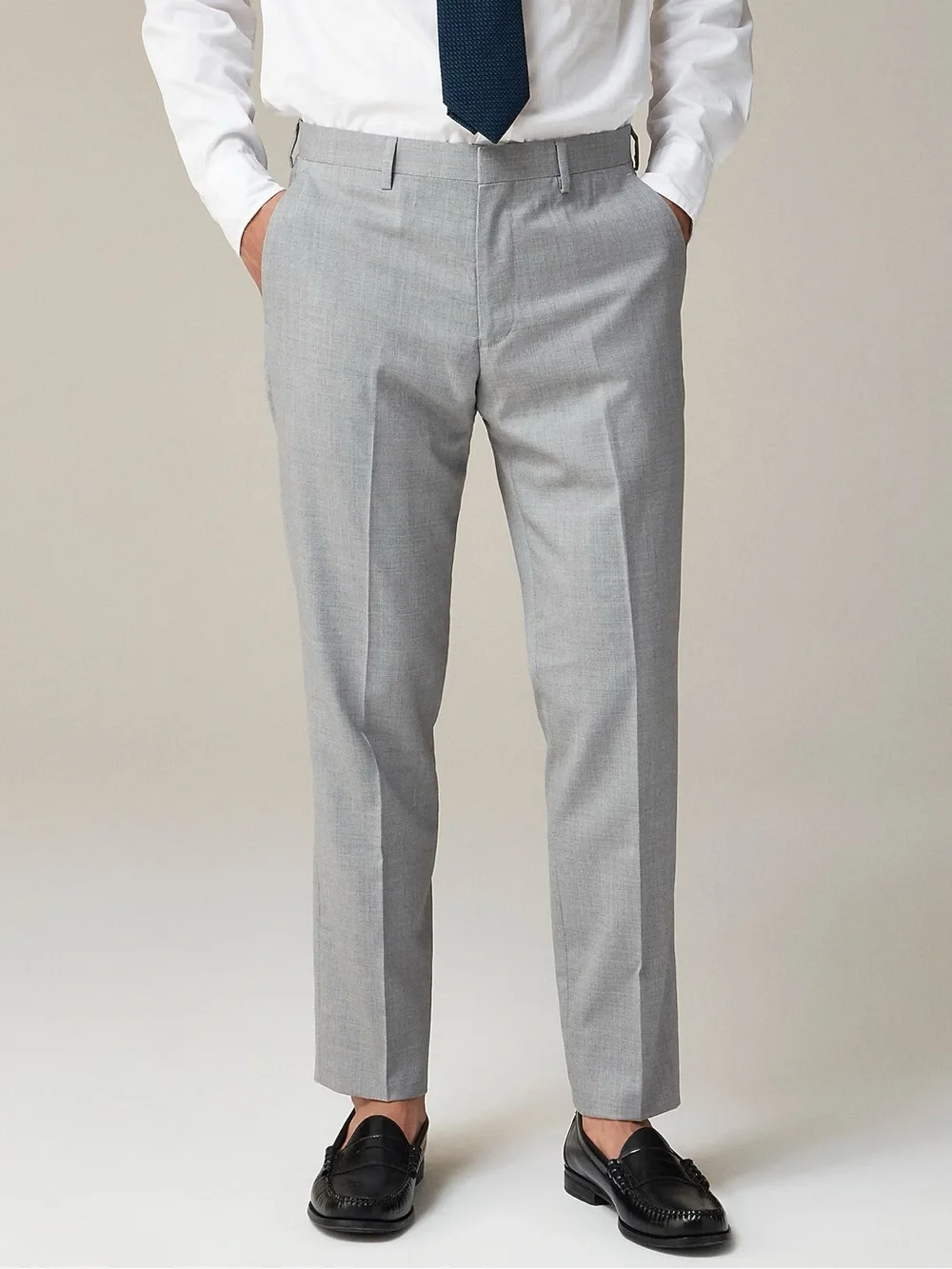 J. CREW Ludlow Slim-fit suit pant in Italian wool Geyser Gray Size 33 $250 43966